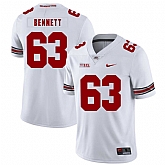 Ohio State Buckeyes 63 Michael Bennett IV White Nike College Football Jersey Dzhi,baseball caps,new era cap wholesale,wholesale hats